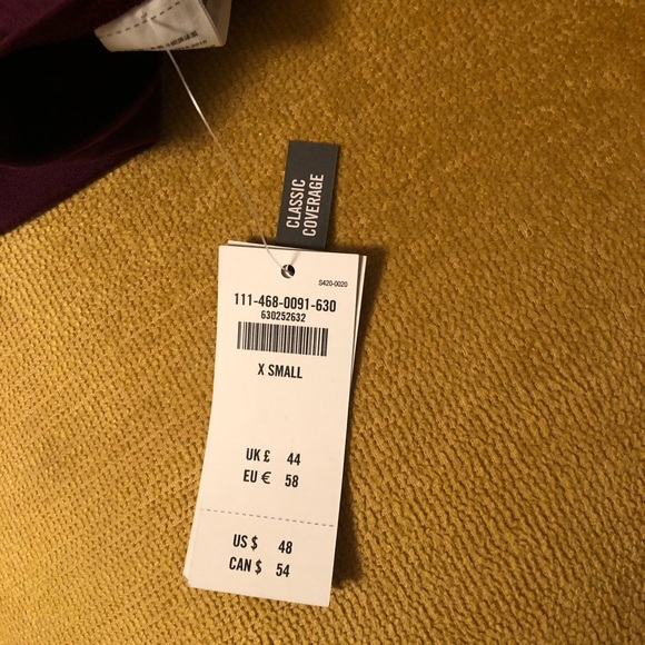 NWT Abercrombie and Fitch classic coverage burgundy swimsuit - Picture 9 of 12